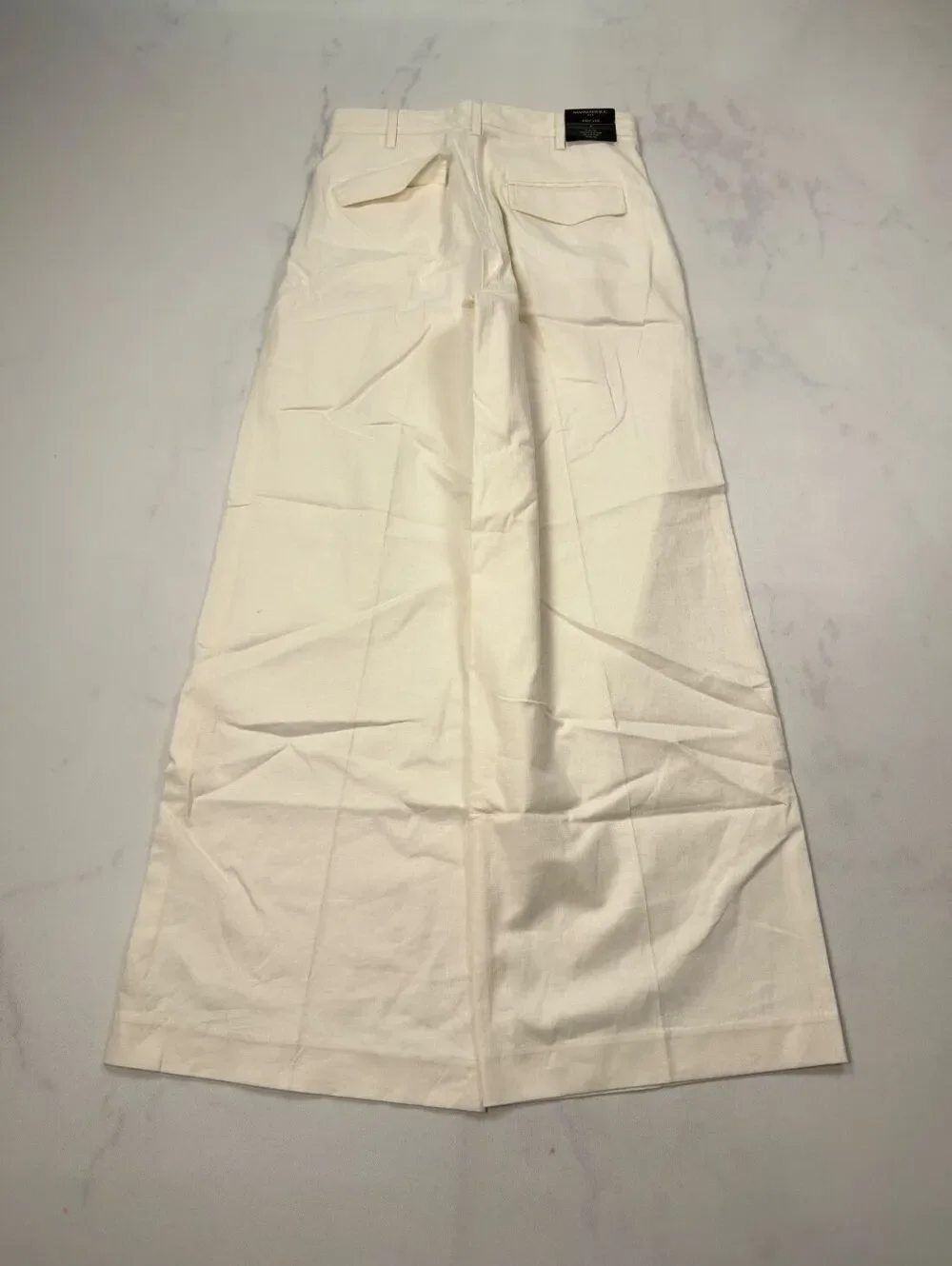 Banana Republic Wide Leg Pants Cream - Women 4 NWT